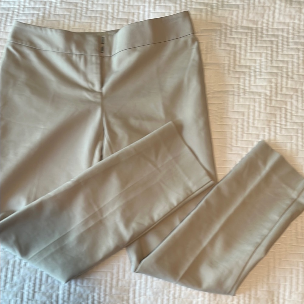 Ann Taylor Factory Cream Straight Leg Pants